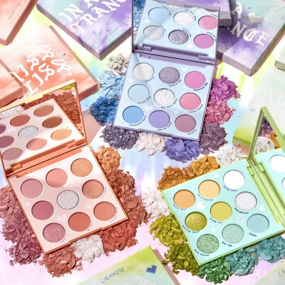 COLOURPOP Aura & Out Pressed Powder Palette 9 Shades of Eyeshadow NIB